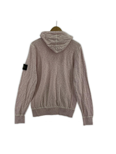 STONE ISLAND Melange knitted cotton hoodie (M) ピンク[値下]