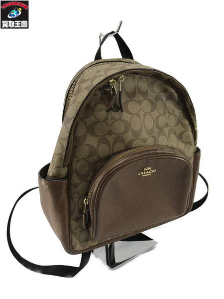 COACH リュックサック・バックパック シグネチャー 茶