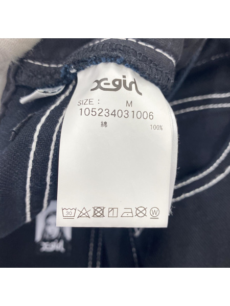 X-girl デニム・ジーンズ WIDE TAPERED PANTS/M/BLK[値下]