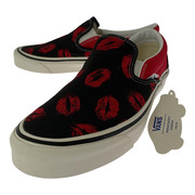 VANS シューズ スリッポン ブラックレッド 27.5cm
