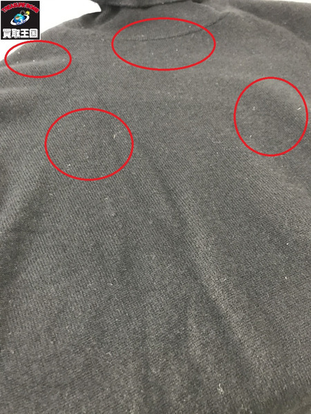 LV  インサイドアウト カシミアタートルネックニット 黒 (XL)