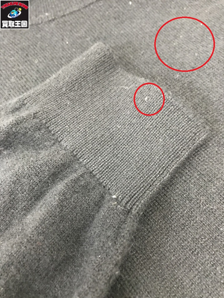 LV  インサイドアウト カシミアタートルネックニット 黒 (XL)