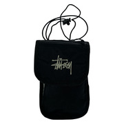STUSSY ショルダーバッグ サコッシュ/ポーチ/BLK