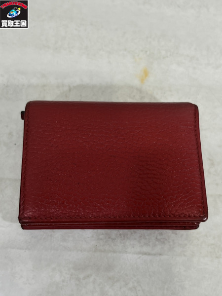 GUCCI GGマーモントコンパクトウォレット/RED