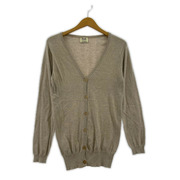 カーディガン william lockie/コットンニットカーディガン/BEG