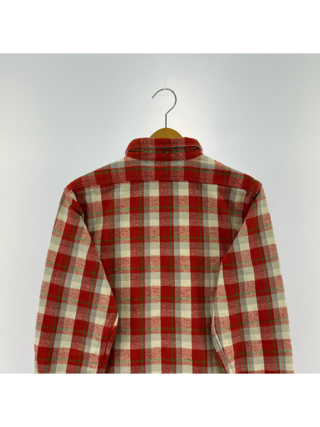 WAREHOUSE FLANNEL SHIRTS 赤 (15-15.5)
