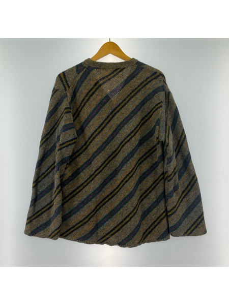 COMME des GARCONS カーディガン 90s 総柄ウールジップジャケット FN-040350