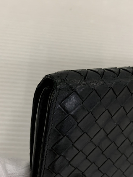 BOTTEGA VENETA イントレチャート ロングウォレット BLK[値下]