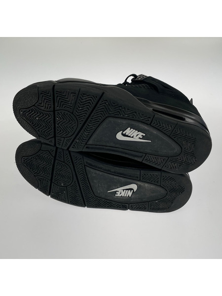 NIKE スニーカー AJ4 RETRO BLACK CAT 27cm 黒