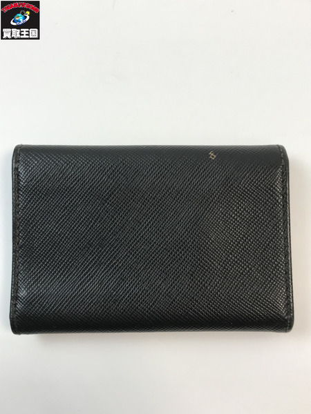 PRADA プラダ 6連キーケース ブラック レザー