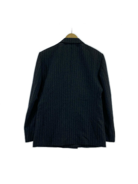 GROSGRAIN ウールストライプジャケット 2 グレー