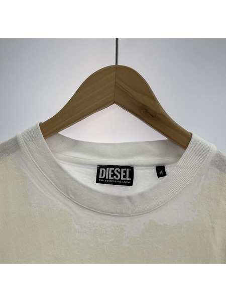 DIESEL/オーバルロゴペイント加工S/Sカットソー[値下]