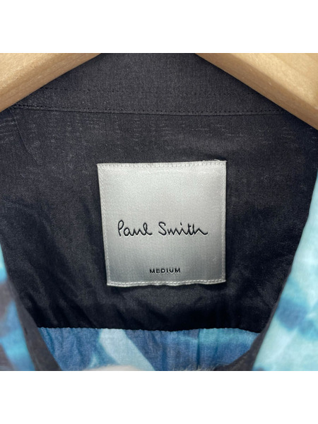 Paul Smith 長袖シャツ M/総柄/ブラック[値下]