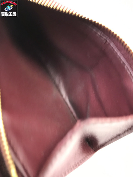  BOTTEGA VENETTA ボッテガベネタ マキシイントレチャート コンパクトウォレット レッド レザー 折りたたみ サイフ 財布