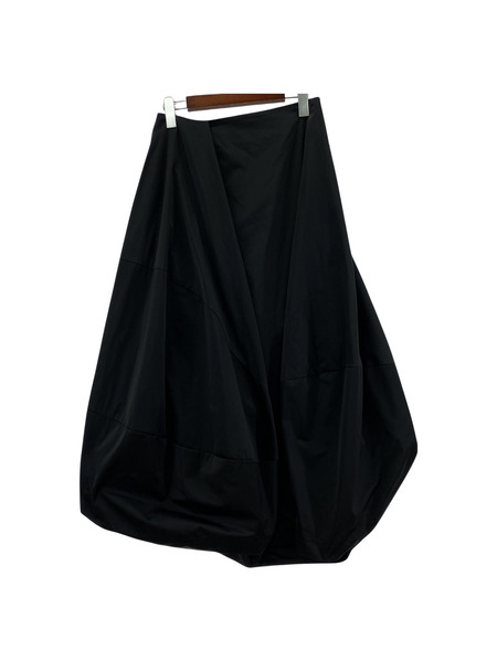 ENFOLD ヒザ丈スカート バルーンスカート ポリエステル 38 黒