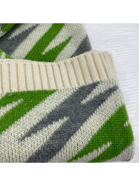 UNDERCOVER ニット・セーター DAVF期 イナズマ サンダー 白緑 (M)