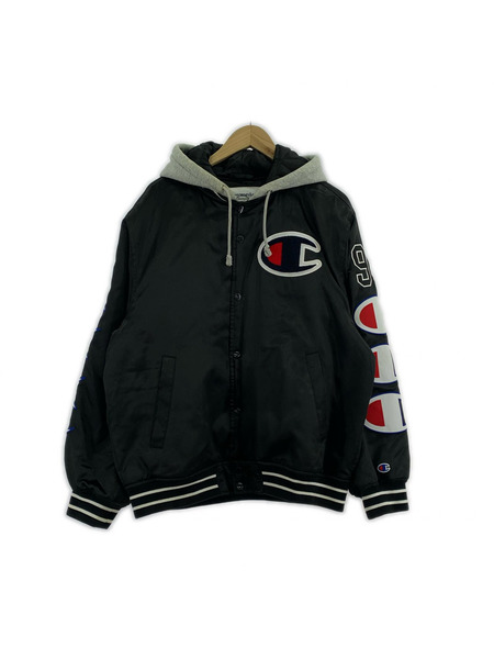 Supreme ジャケット Supreme×Champion フードスタジャン BLK