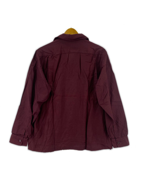 OLD・VINTAGE 長袖シャツ 50s RANDOM WEAR オープンカラーレーヨンシャツ ボルドー
