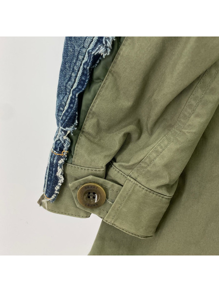 Sacai ソノ他 19FW デニムドッキングモッズコート 1