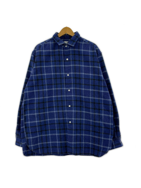 nanamica 長袖シャツ 25FW Heavy Flannel Shirt NVY