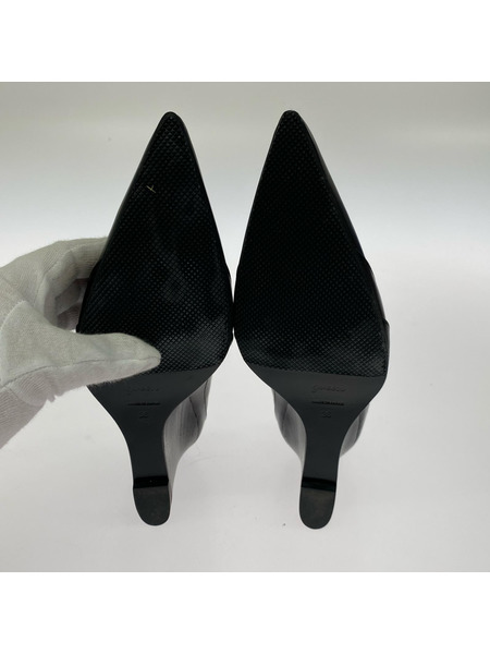 green パンプス・ヒール ポインテッドトゥパンプス (36) ブラック