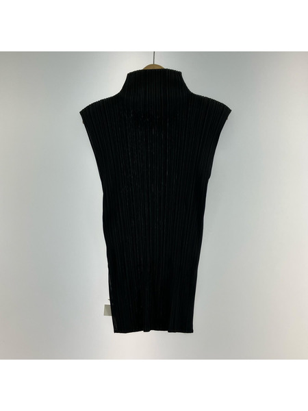 PLEATS PLEASE ソノ他 ノースリーブ 黒(3)