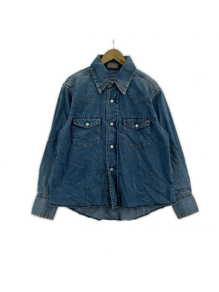 . 長袖シャツ KOOKYZOO 25AW デニムウエスタンシャツ