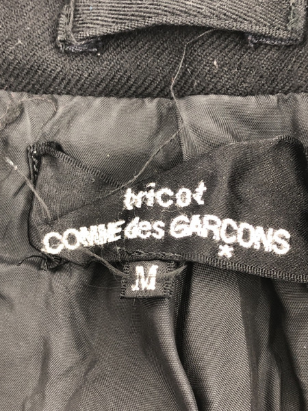 tricot COMME des GARCONS サイドジップテーラードジャケット (M) 黒[値下]