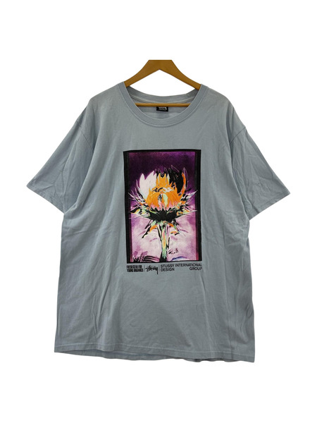 STUSSY 21SS YOUNG ORGANICS TEE/ブルー/L