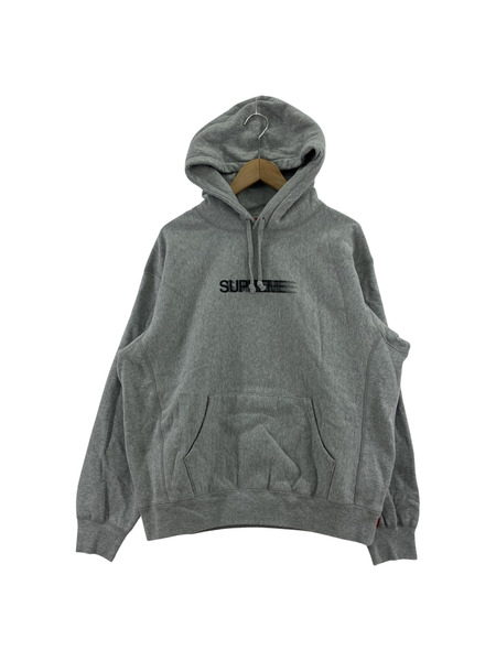 Supreme パーカー 23SS Motion Logo Hooded Sweatshirt 灰 (M)[値下]
