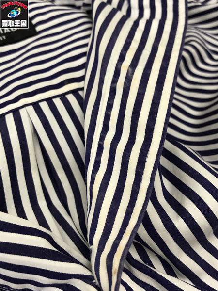 Balenciaga 663034 アシンメトリーシャツ ストライプ (XXS)[値下]