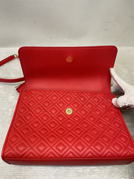 Tory Burch フリンジ チェーンショルダーバッグ 赤[値下]