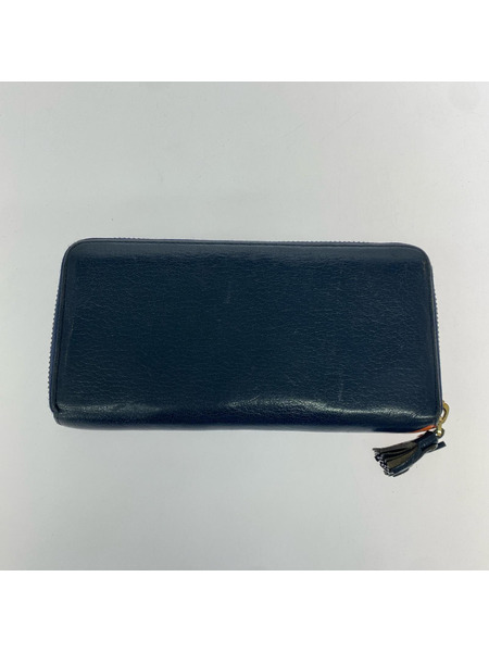 ANYA HINDMARCH×Tony the Tiger ラウンドジップ ロングウォレット 紺