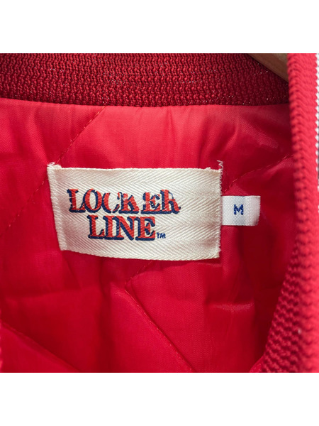 LOCKER LINE CHICAGO BULLS 刺繍 スタジャン 赤 M