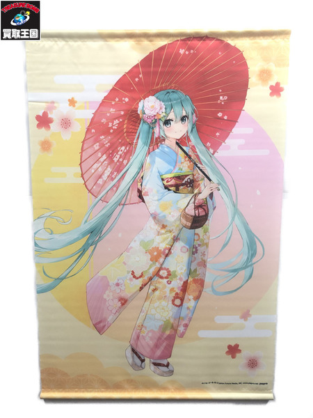 ボーカロイド 初音ミク　和服散歩　タペストリー