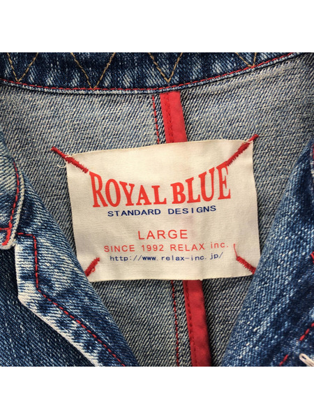 ROYAL BLUE デニムカバーオール インディゴ[値下]