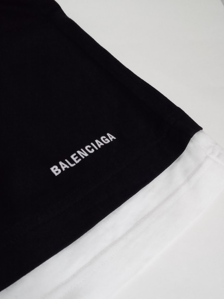 メンズラグ衣料 BALENCIAGA 21SS オーバーサイズ ダブルレイヤー XS