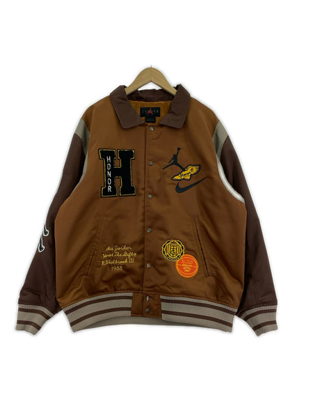 NIKE ジャケット JORDAN×honor the gift スタジャン 茶