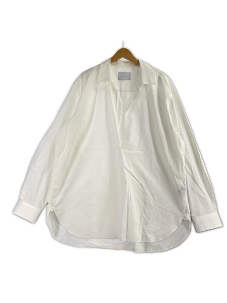 SSStein SUVIN COTTON OVERSIZED SKIPPER SHIRT M 白 ST.1496
