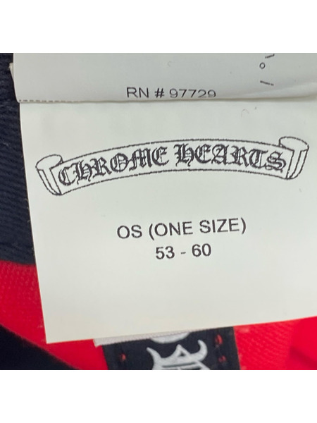CHROME HEARTS ベースボールキャップ CHレッド