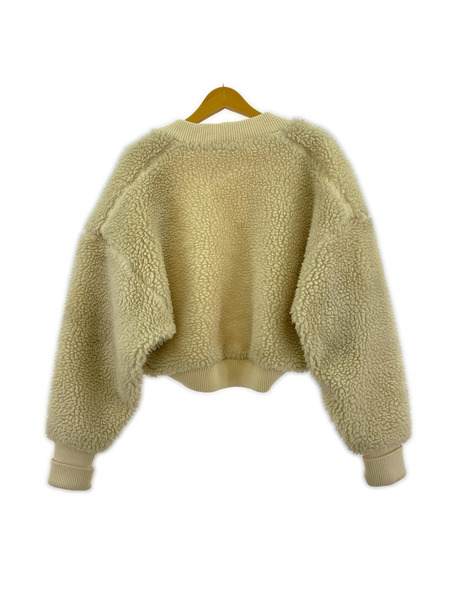 HYKE ジャケット ボア フリース ボレロ 白