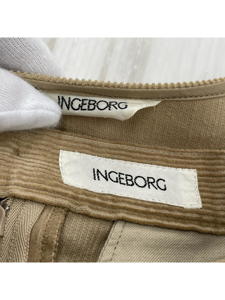 INGEBORG セットアップ コーデュロイ スカート M ベージュ