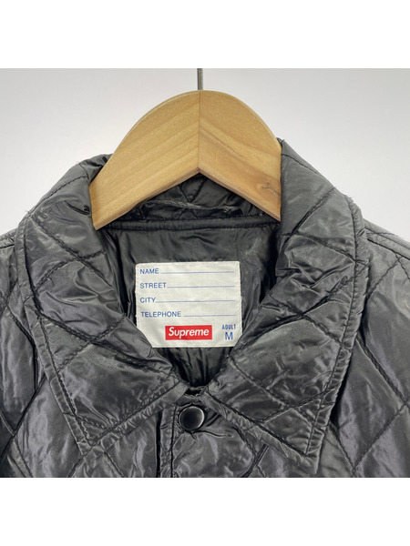 Supreme ジャケット QUILTED COACHES JACKET (M) ブラック