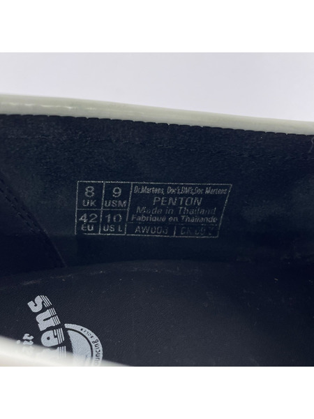 Dr.Martens PENTON 2トーン コインローファー 9 ブラック×ホワイト