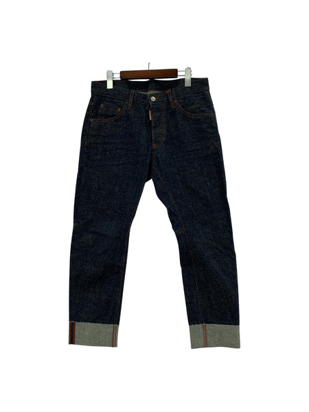 DSQUARED2 デニム・ジーンズ 21SS バックロゴ クロップド インディゴ 44[値下]