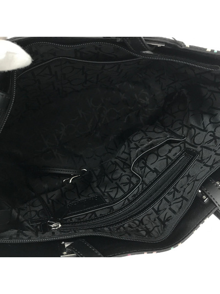 Calvin Klein トートバッグ 黒 マルチカラー ロゴ