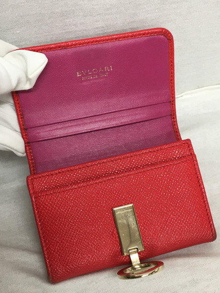 BVLGARI レザーカードケース 赤[値下]