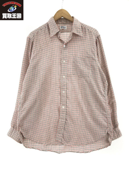 60 70s L.L.Bean 長袖チェックシャツ （M)赤系[値下]｜商品番号 ...