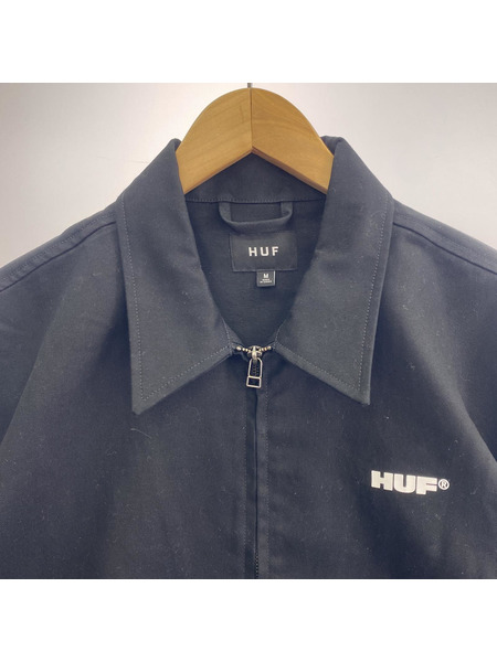 HUF ジャケット ×stax スイングトップ BLK