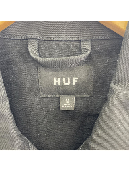 HUF ジャケット ×stax スイングトップ BLK